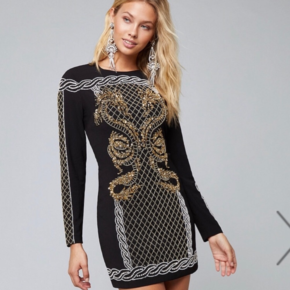 Embellished Bebe dress